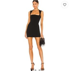 ✨ Solace London Cora Mini Dress – Black – Like New – Sculpted Bodycon